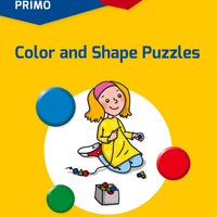 LOGICO Primo book featuring engaging color and shape puzzles designed to enhance cognitive development in preschoolers